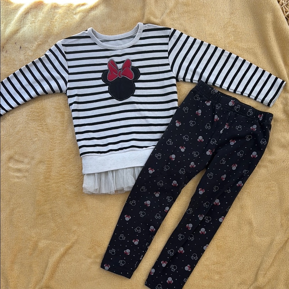 Disney Jumping Beans 2pc girls Minnie Mouse outfit size 4/5